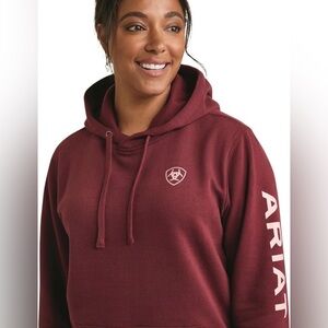 Ariat Women's Maroon Logo 2.0 Port Royal Hoodie